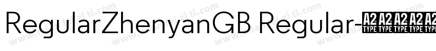 RegularZhenyanGB Regular字体转换